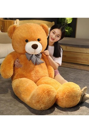 Papyonlu Sevimli Büyük Peluş Ayıcık, 130 Cm - % 100 Yerli papyon130 - Sole