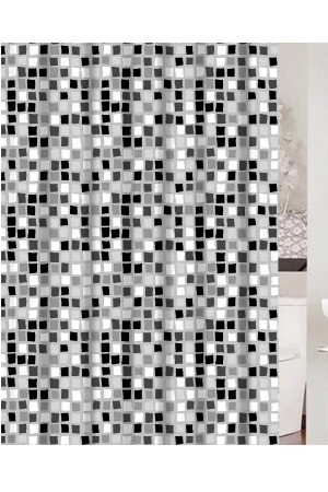 Paradise Gray Bathroom Curtain PVC - Prima Nova