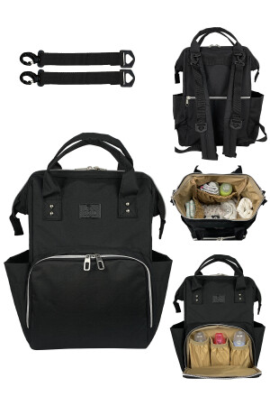 Paris Mother Baby Bag Black Stylo Paris - Stylo