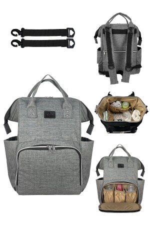 Paris Mother Baby Bag Gray - Stylo