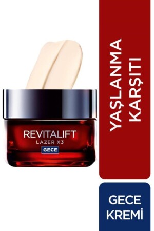 Paris Revitalift Lazer X3 Anti-Aging Night Cream 50 Ml 3600522480082 - L'Oreal Paris