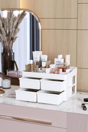 Paris Xl 4 Drawers Makeup Cosmetic Bath Facial Serum Desk Organizer Storage Box Organizer - Pufwin Home
