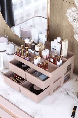Paris Xl 4 Drawers Makeup Cosmetic Bath Facial Serum Desk Organizer Storage Box Organizer - Pufwin Home