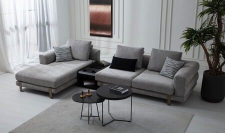 Parla Corner Set with Coffee Table - Cadde Yıldız