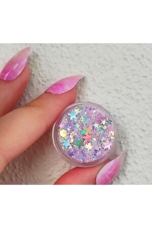 Parlak Glitter Pembe Glitter Jel Far Sim Yüz Ve Vücut Simi-diamante Pink - Hbtasarim