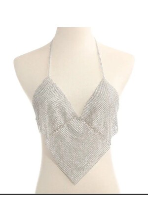 MNZ-Shiny bra chain body accessory heart pattern (مجموعة من أشكال القلب المضادة للجسم) - Modamays