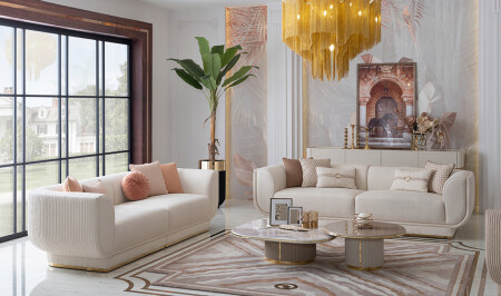 Parma Sofa Set Titanium - Cadde Yıldız