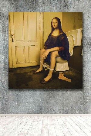 Parody MonaLisa Decorative Canvas Print - Printiesplus