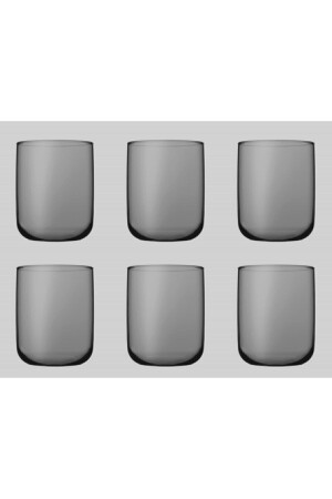 Pasabahce Iconic Grey Wasserglas 280 cc – 6 Stück PP420112 - Paşabahçe