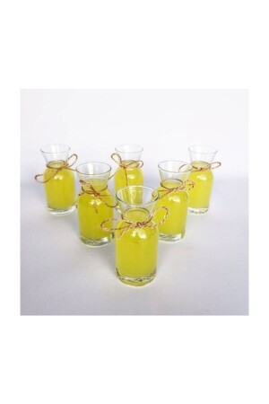 Paşabahçe Village Karaffe Präsentation Fruchtsaftflasche Wasserflasche 6 Stück 195 cc 493885113 - MİEN