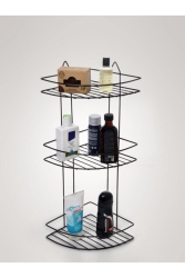 Paslanmaz 3 Katlı Banyo Köşeliği Şampuanlık Köşelik Banyo Rafı Siyah Ek-03 Eks03 2782 - Trendway