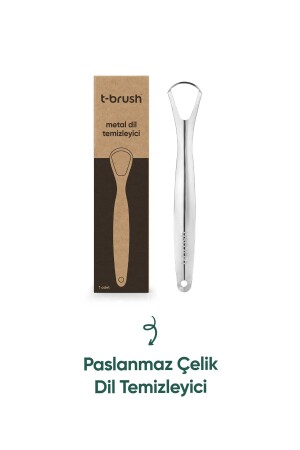 منظف اللسان من الفولاذ المقاوم للصدأ MNZ / مقاطف اللسان - Tbrush