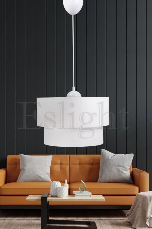 Pasta Single Pendant Lamp Chandelier White E784 ES-PS09 - Eslight
