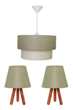 Pastel Bedroom Lampshade and Chandelier Set MS 068 - D-light