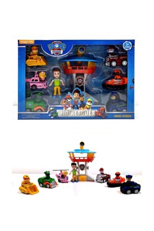 Patrol Rescue Dogs Station Tower Set Toy 8 Pcs - Paw