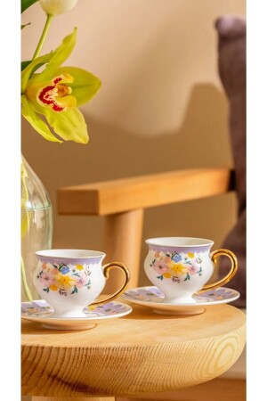 Patterned Porcelain Coffee Cup Set of 2 90 Ml LH11 - LC Waikiki