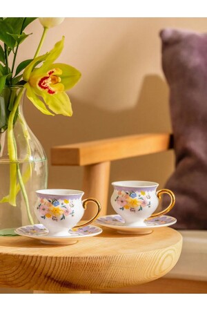 Patterned Porcelain Coffee Cup Set of 2 90 Ml S35CU62Z8TRS - LC Waikiki