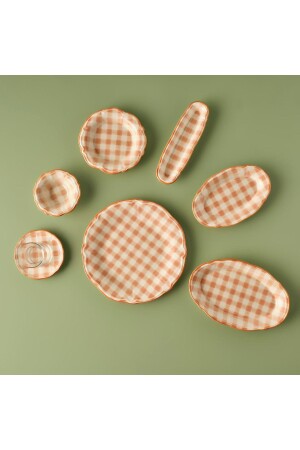 Pavia Stoneware 26 Piece Breakfast Set for 6 Persons Salmon - Bella Maison