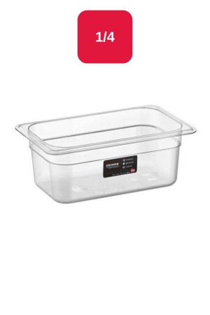 MNZ-Pc Gastronom 1/4 حوض الاستحمام مستطيل شفاف - 100 مم - Bo148 TYC00803769560 - Bora Plastik