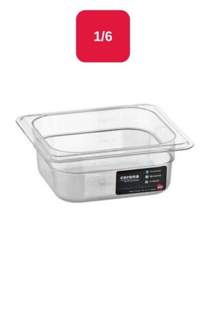 Pc Gastronom 1-6 Küvet Şeffaf - 65 Mm - Bo143 BO143 - Corona Professional