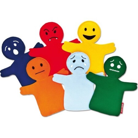 Pädagogisches Handpuppenset – Emotionen, 6-teilig. - Nowaszkola
