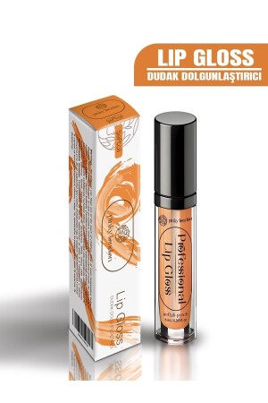 Peach Lip Plumping and Shine Lip Gloss - Pinky London