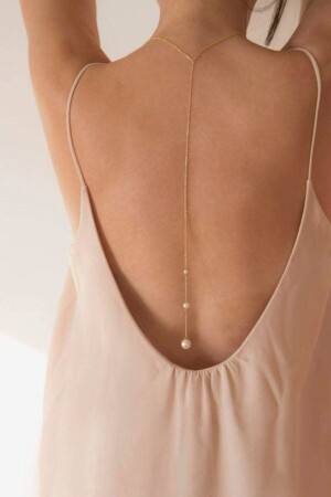 Pearl Back Necklace Back Chain - Qp Angel's