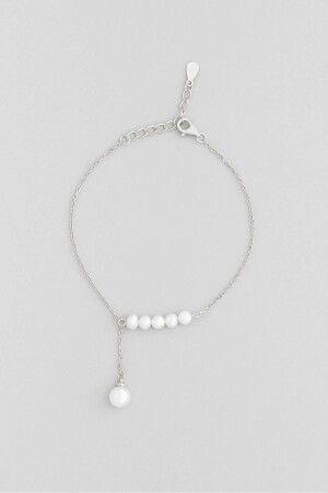 Pearl Breeze 18 Carat White Gold Plated 19 Cm Silver Bracelet - So Chic