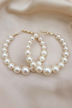 Pearl Hoop Earrings - Petek Aksesuar