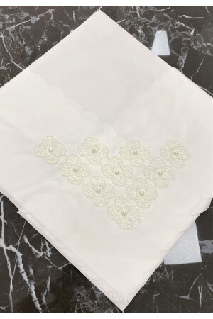 Pearl Lace Embroidered Bundle Cream - Ayhanhome