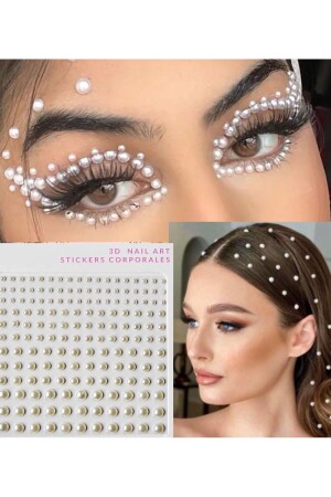 Pearl Sticker Hair And Body - nail-face stone - 170 Pieces in Package - New Hill