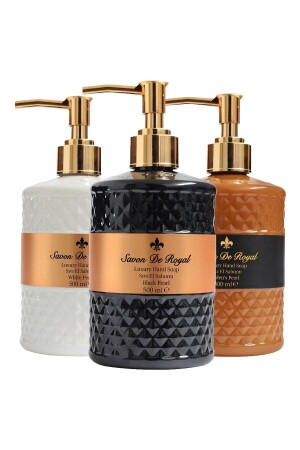 Pearl Vegan Liquid Soap Mixed Pack 3 X 500 Ml SR 101KRM - Savon de Royal