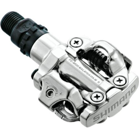 Pedals Shimano M520S + plates (silver) - Shimano
