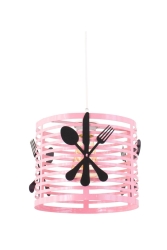 Pembe Çatal Kaşık Bıçak Model Modern Sarkıt Avize LMBDR35751KAŞIK - Lambadar