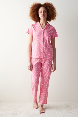 Pembe Gömlek Pijama Takımı - Penti