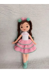 Pembe Liva Bebek Amigurumi Örgü Oyuncak P738S9426 - Toyscity
