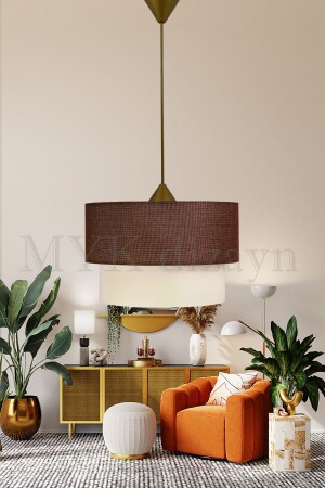 Pendant Lamp Cake Chandelier Living Room Chandelier Bedroom Brown Chandelier ES-PS09 - Eslight