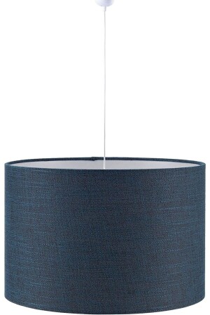 Pendant Lamp Chandelier Dark Blue Cylinder Single White Cable High Quality Fabric Decorative Design 7500 - Modamonline