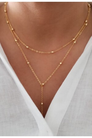 Pendant Necklace Gold Plated - Denizdenal