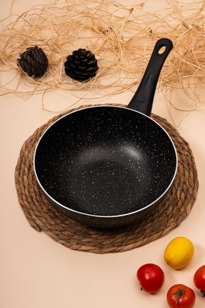 Penguin Ezme Granite Wok Pan 28 Cm Black W28s granitezmewok28 - çarşıdayız