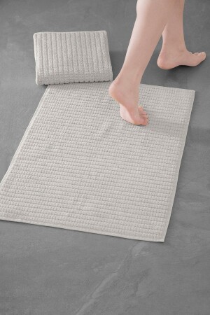 Penta Badematte 202 – Neuer Trend, 50x75cm. 2Stk. Premium-Fußhandtuch-/Badematten-Set P00028 - COTTONMANIA