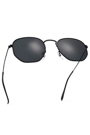Pentagonal Metal Framed Black Men's Sunglasses MP20DB308 - Polo55