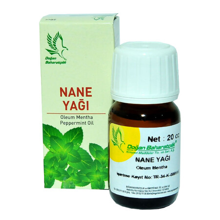 Peppermint Oil 20 cc - Oleum Mentha Peppermint Oil - Doğan