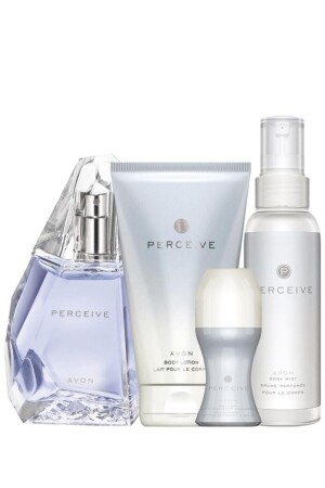 Perceive Women's Perfume Lotion Rollon and Body Spray Set - Avon