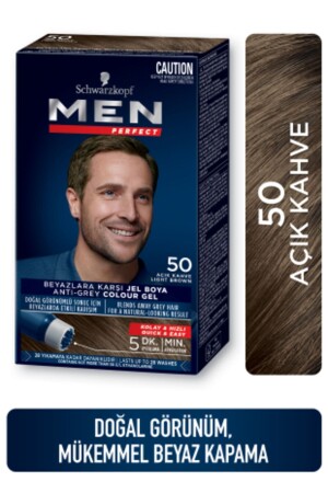Perfect Men's No:50 Light Brown Hair Dye 1664173 - Men Perfect