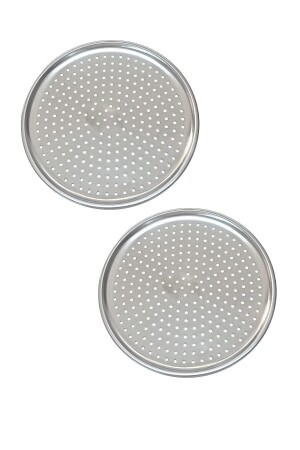 Perforated Pizza Tray Lahmacun Pita Tray 36cm 2 Pieces rn-pizza36 - Reoona