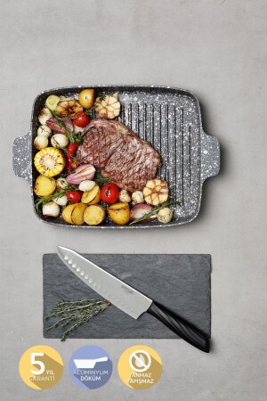 Perge Cast Iron Grill Pan 30x25 cm 600. 15. 01. 1051 - Emsan