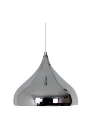 Peritus Krom Rengi Tekli Avize Retro Metal Sarkıt Lamba Salon Cafe Restoran Mutfak Avizeleri BMM2204XXXX17 - Bamyum