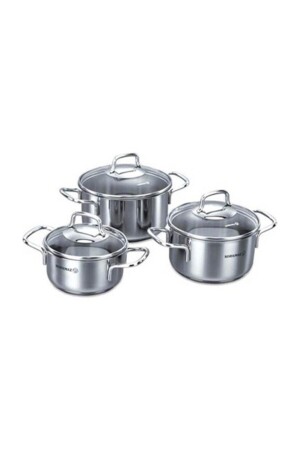 Perla Jr.6-teiliges Kochgeschirrset A1650 PRA-744892-3739 - KORKMAZ