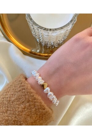 Perlen-Herz-Armband - Limed Design